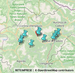 Mappa Strada Statale 51 di Alemagna, 32046 San Vito di Cadore BL, Italia (10.63364)