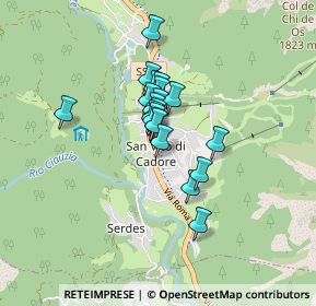 Mappa Via San Marco, 32046 San Vito di Cadore BL, Italia (0.5355)