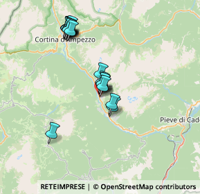 Mappa Via San Marco, 32046 San Vito di Cadore BL, Italia (6.6645)