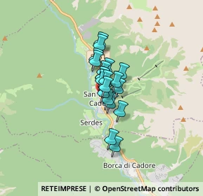 Mappa Via San Marco, 32046 San Vito di Cadore BL, Italia (0.82)