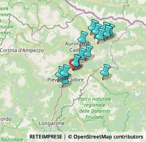 Mappa Via Piave, 32040 Domegge di Cadore BL, Italia (10.55933)