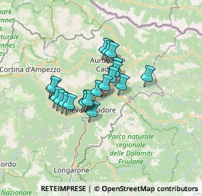 Mappa Via Piave, 32040 Domegge di Cadore BL, Italia (9.139)
