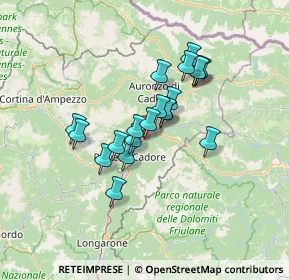 Mappa Via Piave, 32040 Domegge di Cadore BL, Italia (10.0425)