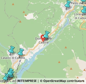 Mappa Via Piave, 32040 Domegge di Cadore BL, Italia (3.73909)