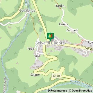 Mappa Piazza San Lorenzo, 40, 32020 Selva di Cadore, Belluno (Veneto)