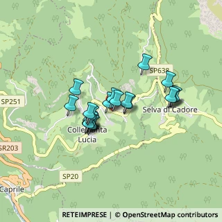 Mappa Via Fossal, 32020 Colle Santa Lucia BL, Italia (0.63043)