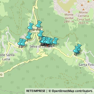 Mappa Via IV Novembre, 32020 Selva di Cadore BL, Italia (0.528)