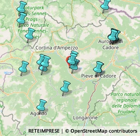 Mappa Via M. Ossi, 32046 San Vito di Cadore BL, Italia (16.7425)