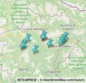 Mappa Via M. Ossi, 32046 San Vito di Cadore BL, Italia (10.62455)