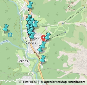Mappa Via M. Ossi, 32046 San Vito di Cadore BL, Italia (0.8135)