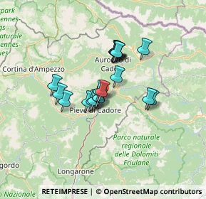 Mappa 32040 Domegge di Cadore BL, Italia (9.2335)
