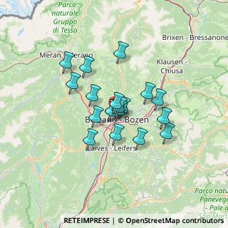 Mappa Via Miramonti Reichrieglerweg, 39100 Bolzano BZ, Italia (9.37842)