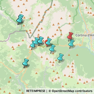 Mappa Cinque Torri Piazzale R, 32043 Cortina d'Ampezzo BL, Italia (3.705)