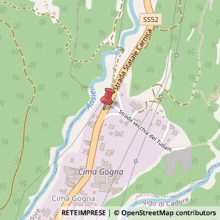 Mappa Via Cima Gogna, 32041 Auronzo di Cadore, Belluno (Veneto)