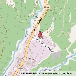 Mappa Via Cima Gogna, 35, 32041 Auronzo di Cadore, Belluno (Veneto)