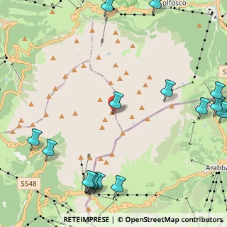 Mappa Strada Di Pordoi, 38032 Canazei TN, Italia (3.075)