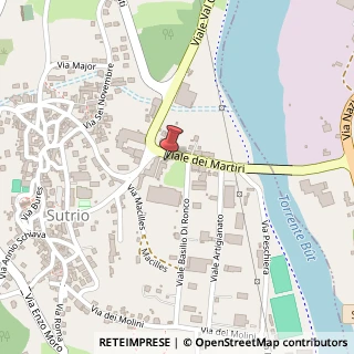 Mappa Via Martiri, 2, 33020 Sutrio, Udine (Friuli-Venezia Giulia)