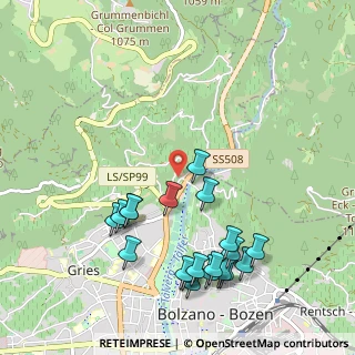 Mappa Via Rafenstein, 39100 Bolzano BZ, Italia (1.129)