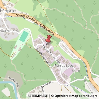 Mappa Località Pian da Lago, 9, 32043 Cortina d'Ampezzo, Belluno (Veneto)