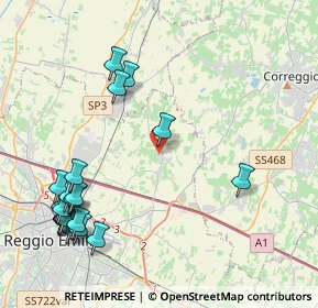 Mappa Via Adalgiso Guardasoni, 42122 Massenzatico RE, Italia (5.2495)