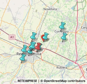 Mappa Via Adalgiso Guardasoni, 42122 Massenzatico RE, Italia (6.02)