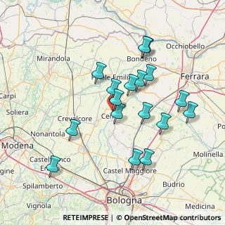 Mappa Via Tommaseo, 44042 Cento FE, Italia (14.02235)