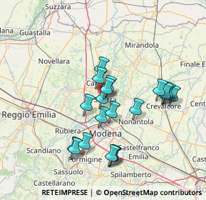 Mappa Via Gaetano Donizetti, 41019 Soliera MO, Italia (13.1345)