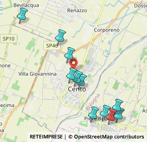 Mappa Via dei Ciclamini, 44042 Cento FE, Italia (2.26364)