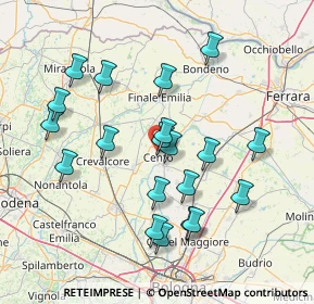 Mappa Via dei Ciclamini, 44042 Cento FE, Italia (14.9495)