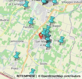 Mappa Via Giuseppe Garibaldi, 42018 San Martino In Rio RE, Italia (2.3745)