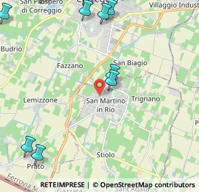 Mappa Via Giuseppe Garibaldi, 42018 San Martino In Rio RE, Italia (3.5095)