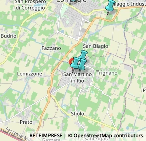 Mappa Via Giuseppe Garibaldi, 42018 San Martino In Rio RE, Italia (2.97636)