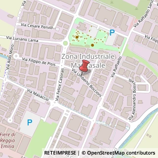 Mappa Via Umberto Boccioni, 7, 42124 Reggio nell'Emilia, Reggio nell'Emilia (Emilia Romagna)