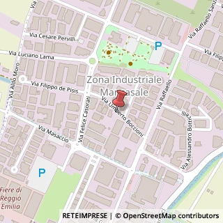 Mappa Via Umberto Boccioni, 2, 42124 Reggio nell'Emilia, Reggio nell'Emilia (Emilia Romagna)