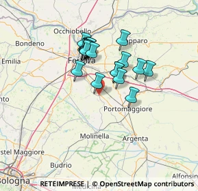 Mappa Via Argenta, 44124 Ferrara FE, Italia (10.7565)