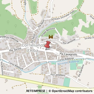 Mappa Piazza Cottolengo, 13, 12040 Corneliano d'Alba, Cuneo (Piemonte)