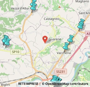 Mappa Via San Sebastiano, 12050 Guarene CN, Italia (3.509)
