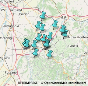 Mappa Via San Sebastiano, 12050 Guarene CN, Italia (10.0675)