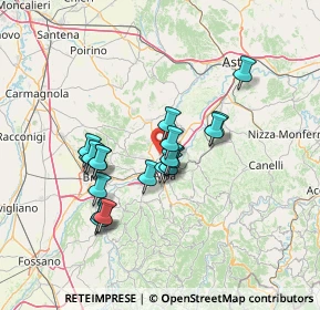 Mappa Via San Sebastiano, 12050 Guarene CN, Italia (11.70632)