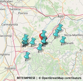 Mappa Via San Sebastiano, 12050 Guarene CN, Italia (10.50714)