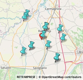 Mappa Via G. B. Bernero, 12030 Cavallerleone CN, Italia (6.70615)