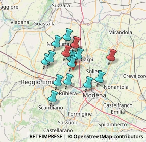 Mappa Via Carpi, 42018 San Martino in Rio RE, Italia (9.57625)