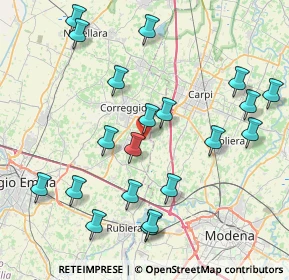 Mappa Via Carpi, 42018 San Martino in Rio RE, Italia (9.0765)