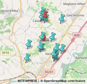 Mappa Via Martiri della Libertà, 12050 Guarene CN, Italia (1.64824)