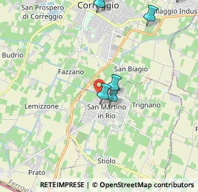 Mappa Via N. Pederzoli, 42018 San Martino in Rio RE, Italia (2.87)