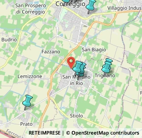 Mappa Via N. Pederzoli, 42018 San Martino in Rio RE, Italia (2.82133)