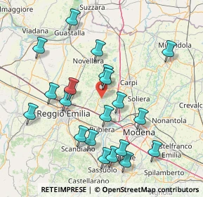Mappa Via N. Pederzoli, 42018 San Martino in Rio RE, Italia (16.417)