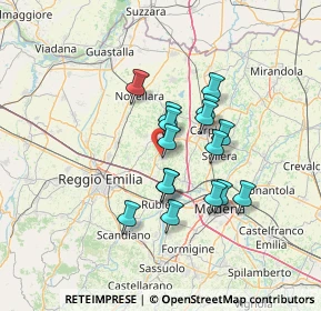 Mappa Via N. Pederzoli, 42018 San Martino in Rio RE, Italia (10.815)