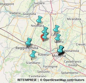 Mappa Via N. Pederzoli, 42018 San Martino in Rio RE, Italia (11.83375)