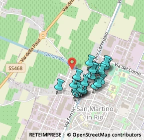 Mappa Via N. Pederzoli, 42018 San Martino in Rio RE, Italia (0.35769)